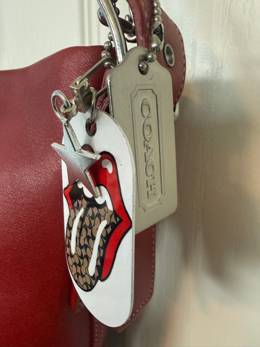 COACH LEGACY SOHO 2002 RED LEATHER BAG #9186 - Picture 9 of 17